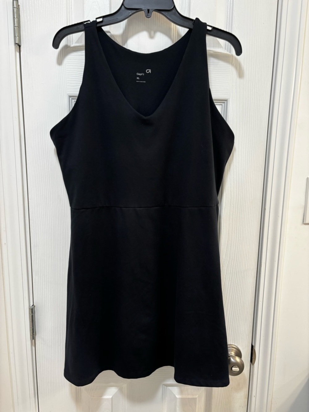 GAP Black V-Neck Tank Strap Mini Dress